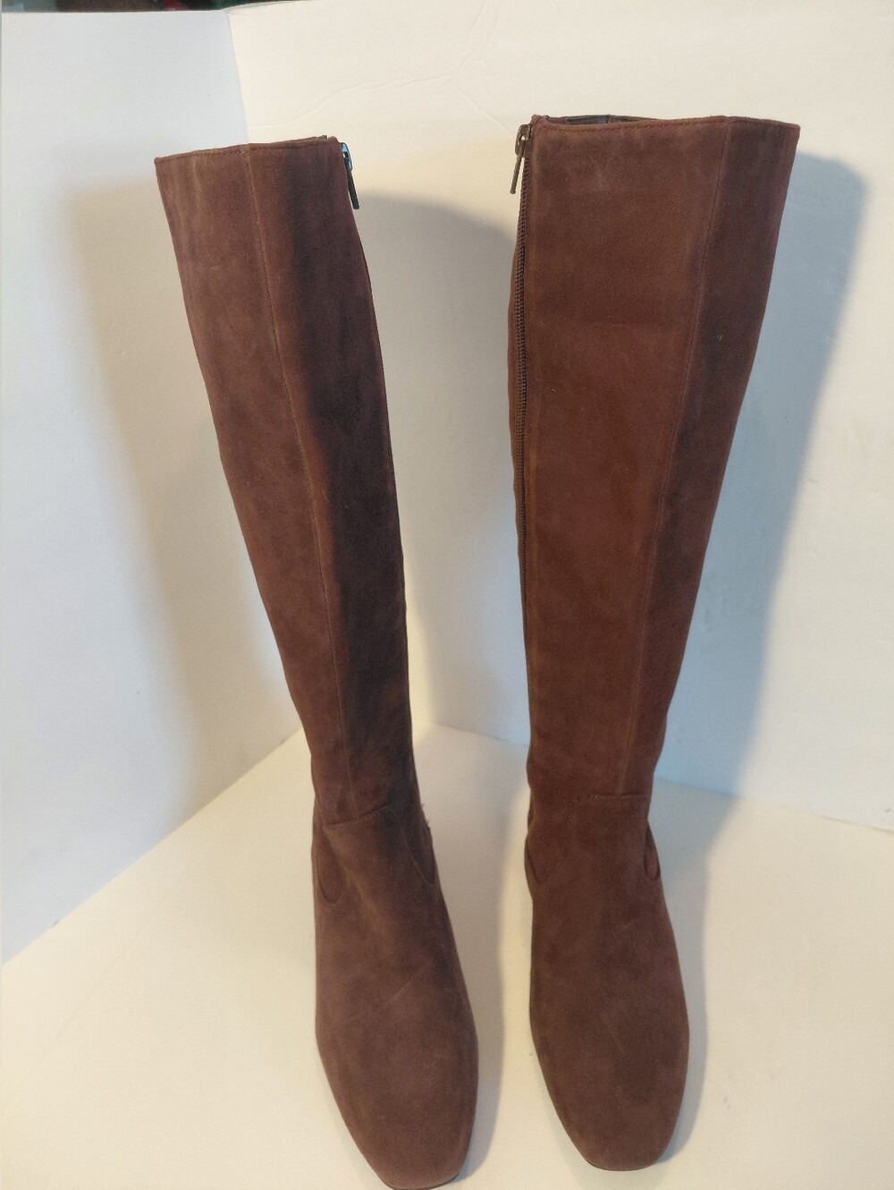 Alex Marie Over-the-Knee Suede Boots in Dark Brown